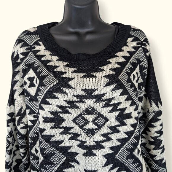 Costa Blanca Southwestern Acrylic Knit Sweater - Picture 3 of 6